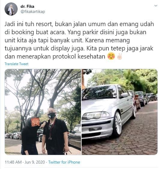 Viral klarifikasi dokter pamer mobil yang bikin warganet geram (twitter.com/fikakartikap)