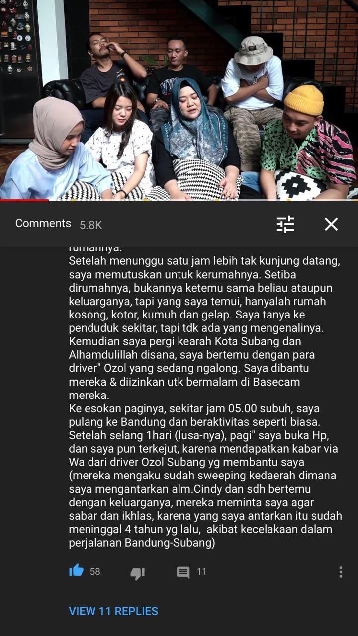 Risa Saraswati Bagikan Kisah Mistis Driver Ojol dan Cindy. (Screenshoot Twitter)