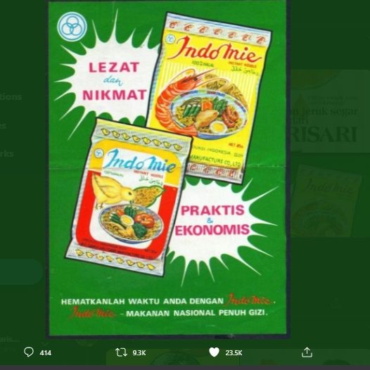 Pernah Jaya Pada Masanya, Intip 5 Iklan Jadul Makanan  yang Bikin Rindu. (Twitter/@si__lemah)