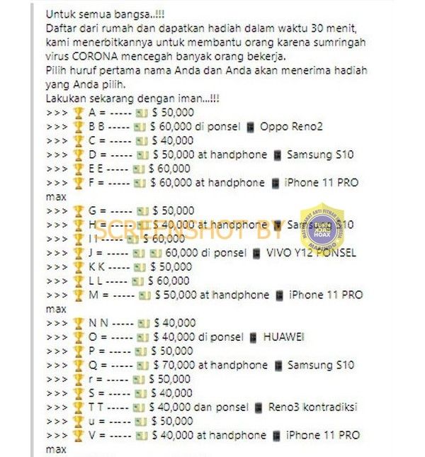 Manny Pacman bagi-bagi hadiah saat Covid-19? (TUrnbackhoax.id)