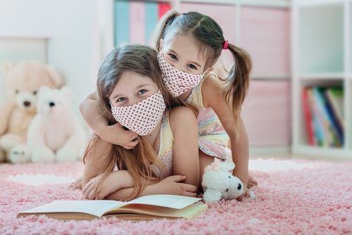 Ilustrasi anak pakai masker. (Shutterstock)