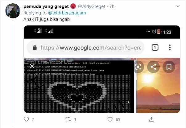 Pernyataan Cinta ala Tentara (twitter.com/AldyGreget)