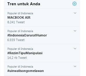 Tagar #IndonesiaDaruratHumor menggema (Twitter)