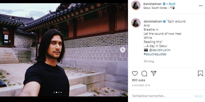 Potret liburan Daniel Adnan, suami Tara Basro. (Instagram/@danieladnan)