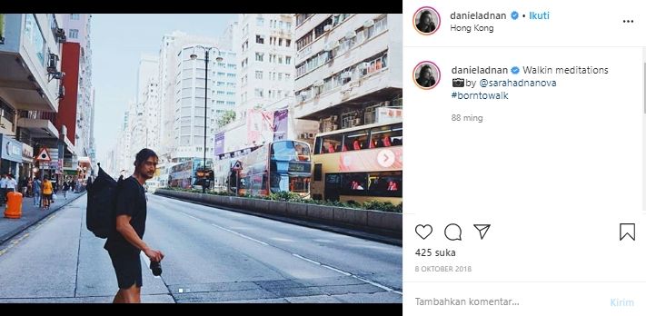 Potret liburan Daniel Adnan, suami Tara Basro. (Instagram/@danieladnan)