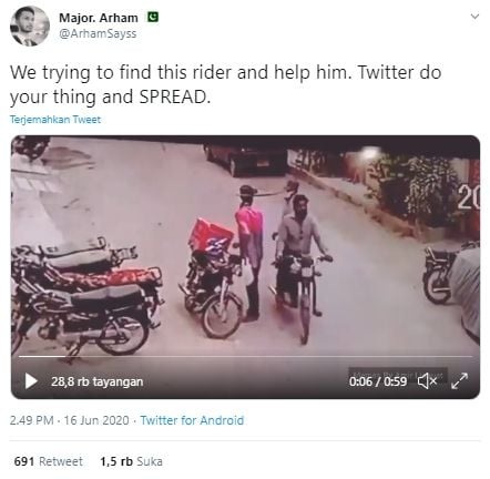 Video viral perampok tak jadi beraksi karena kasihan dengan korban (Twitter).