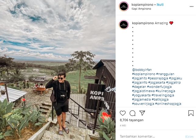 Kopi Ampirono, Spot Kuliner Kekinian Usai Keliling Yogyakarta Naik Sepeda. (Instagram/@kopiampirono)