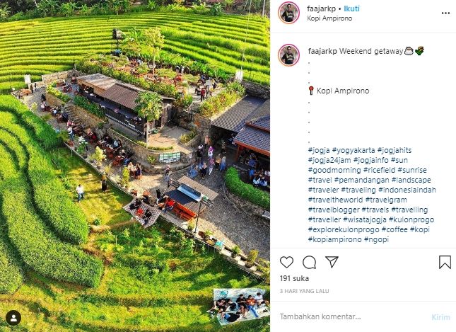 Kopi Ampirono, Spot Kuliner Kekinian Usai Keliling Yogyakarta Naik Sepeda. (Instagram/@kopiampirono)