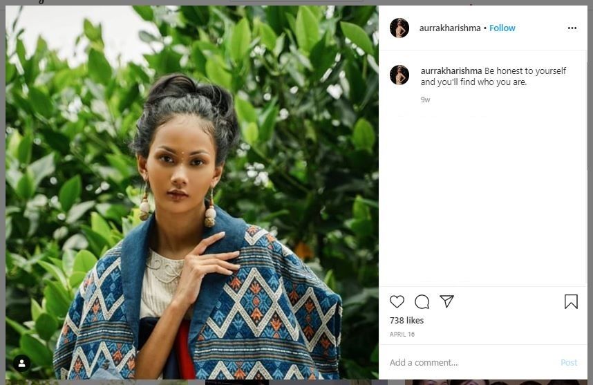 Gaya Busana Kharisma Aura (instagram.comaurrakharishma)