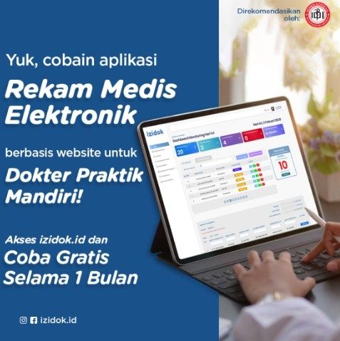 Izidok, aplikasi rekam medis untuk dokter praktik mandiri. (Dok : Izidok)