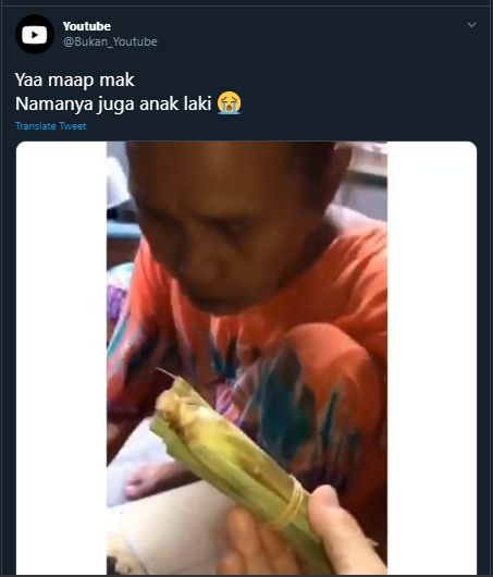 Emaknya Malah Ngegas, Kocaknya Pria Ini Kena Semprot Usai Tanya Bahan Memasak. (Twitter/@Bukan_YouTube)