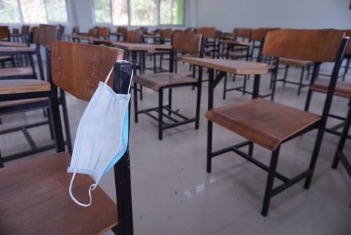 Sekolah di masa pandemi. (Shutterstock)