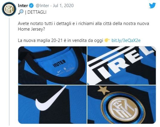 Jersey baru Inter Milan musim depan.