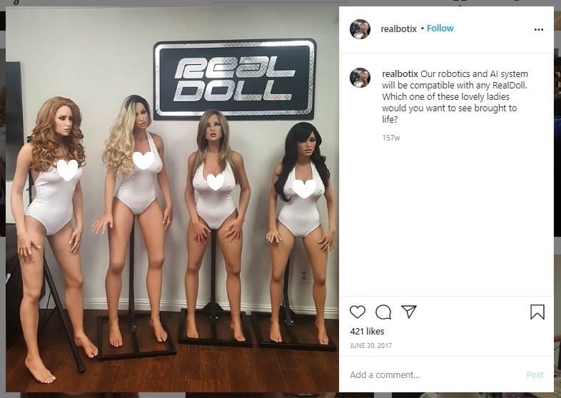 Robot Seks yang Punya Perasaan (instagram.com/realbotix)