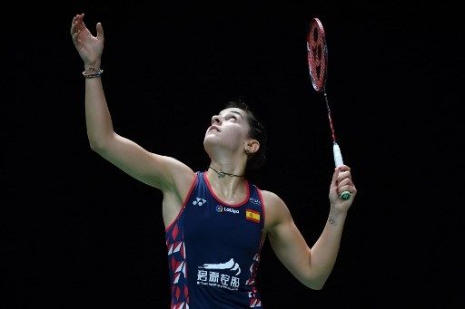 Pebulutangkis tunggal putri Spanyol Carolina Marin. [AFP]