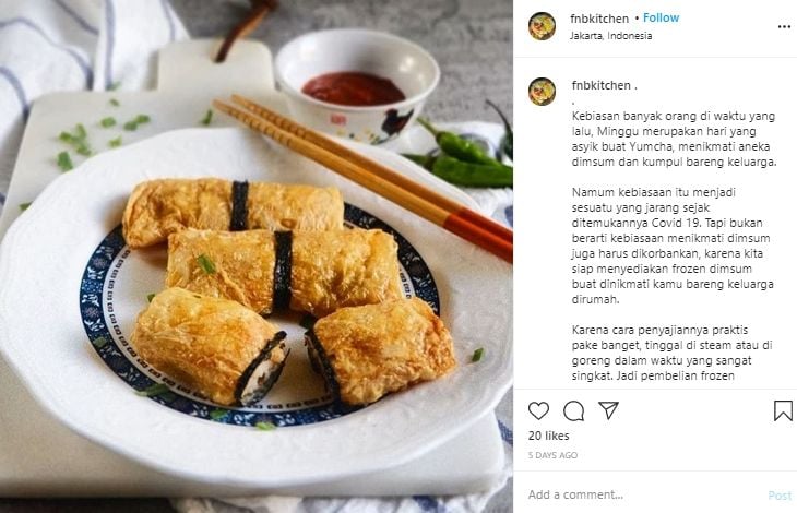 Cocok Dijadikan Camilan, Begini Resep Mudah Lumpia Ayam Udang Kulit Tahu. (Instagram/@fnbkitchen)