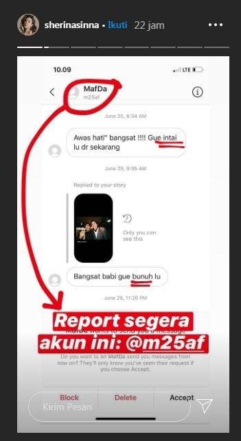 Unggahan Sherina Munaf [Instagram/@sherinasinna]