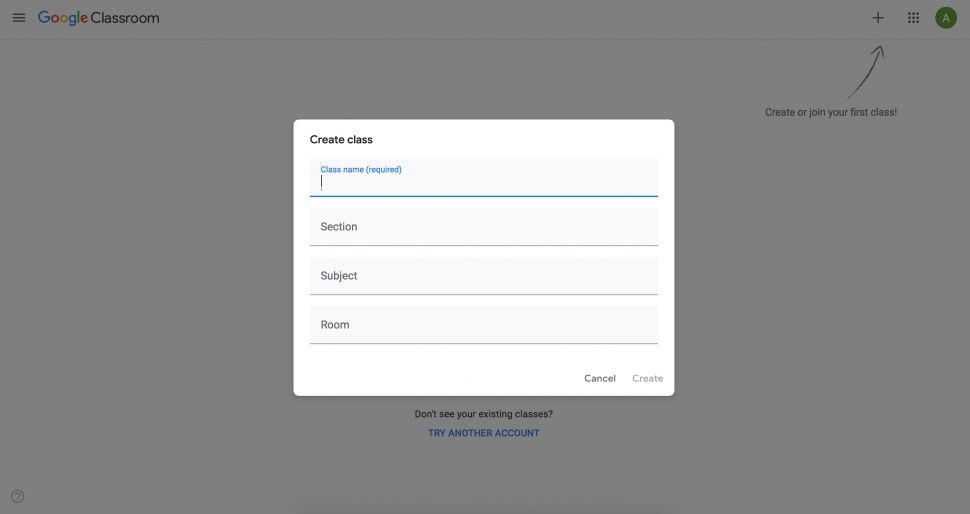 Cara membuat kelas baru di google classroom