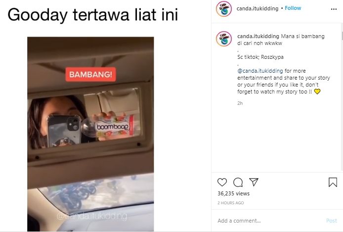 Kocak, Warganet Ini Klaim Temukan Nama Bambang di Merek Minuman. (Instagram/@candaitu.kidding)