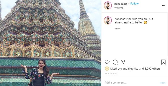 Sempat Jadi Sorotan, Intip Kembali 5 Potret Seksi Hana Hanifah saat Liburan. (Instagram/@hanaaaast)