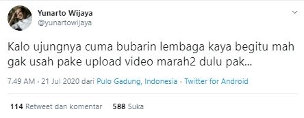 Cuitan Yunarto Wijaya (Twiter).