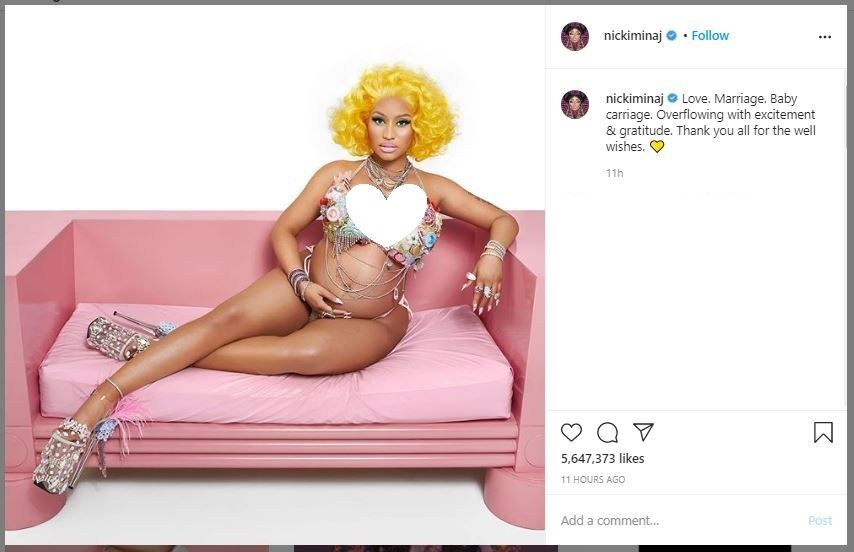 Nicki Minaj Hamil Anak Pertama (instagram.com/nickiminaj)