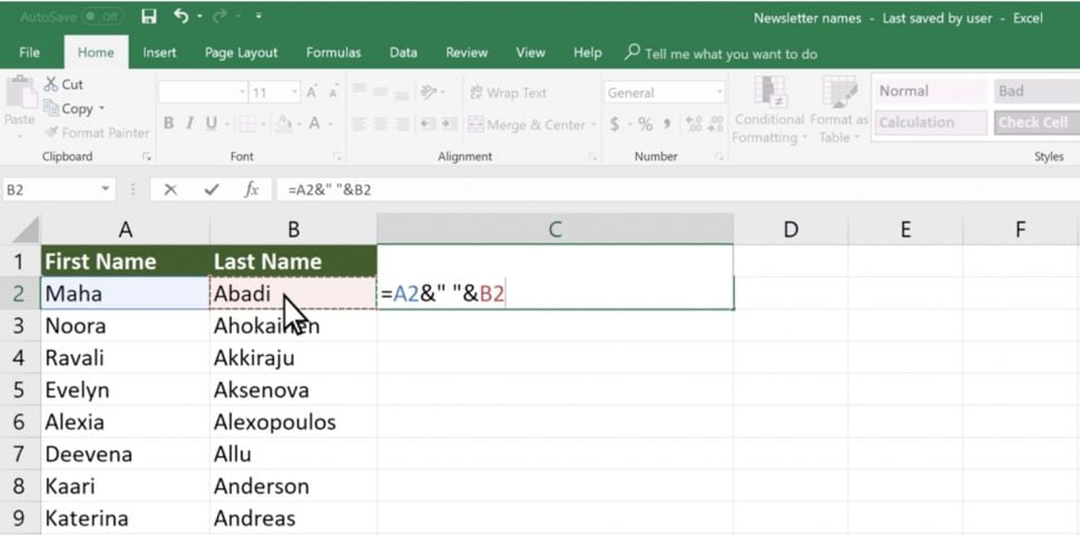 Cara Menggabungkan Beberapa Cell di Excel, Simpel Banget