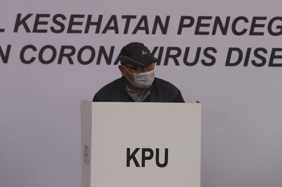 KPU Gelar Simulasi Pemungutan Suara Dengan Protokoler Kesehatan