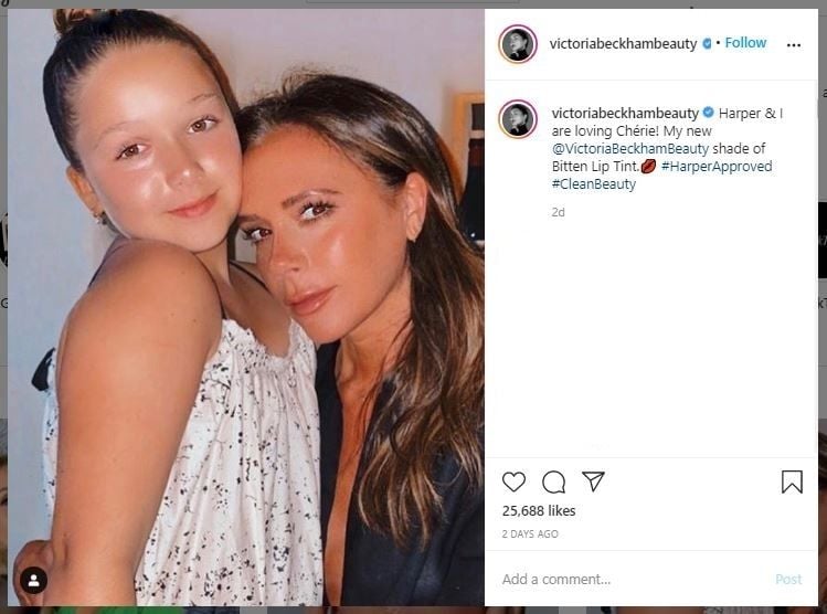 Victoria dan Harper Beckham (instagram.com/victoriabeckhambeauty)