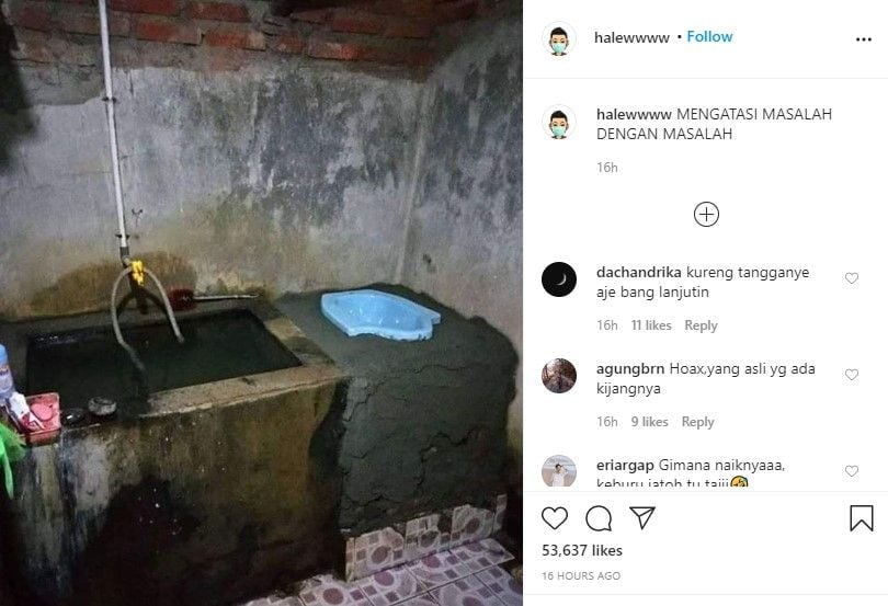 Wc jongkok rasa wc duduk antimainstream (Instagram/halewwww)