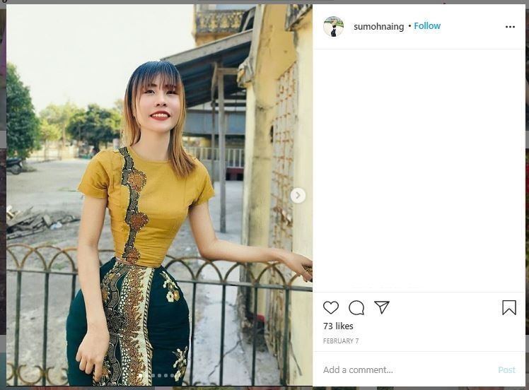 Su Naing, Wanita Myanmar dengan Pinggang Super Kecil (instagram.com/sumohnaing)