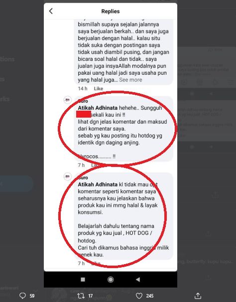 Bikin Geregetan, Orang Ini Ngotot Buat Cocokologi Ngawur Soal Hot Dog Haram. (Twitter/RecehNyaFacebook)