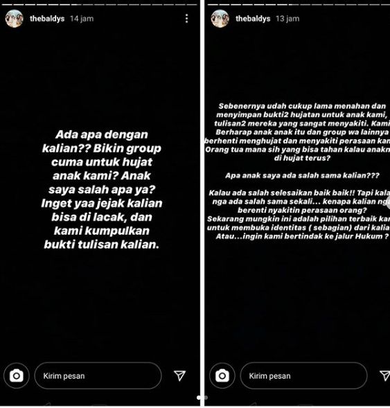 Ada Grup Chat Yang Hujat Naura Baldy Mulya Putra Ancam Ambil Jalur Hukum Matamata Com