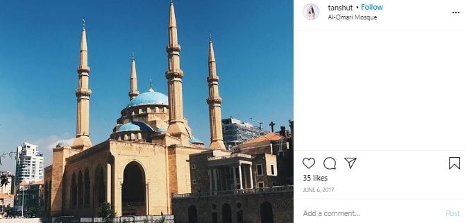 Mengenal Masjid Agung Al Omari di Beirut, yang Dulunya Merupakan Gereja. (Instagram/@tanshut)