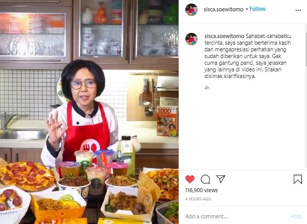 Endingnya Bikin Ngakak! Ternyata Ini Alasan Sisca Soewitomo Gantung Panci. (Instagram/@sisca.soewitomo)