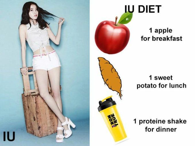 Diet apel ala IU (Twitter)