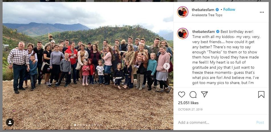 Pasangan Suami Istri dengan 19 Anak (instagram.com/thebatesfamily)