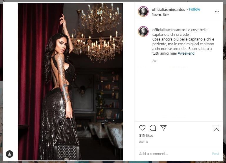 Model Brasil Cari Pacar, Syaratnya Harus Negatif Corona (instagram.com/officialiasminsantos)