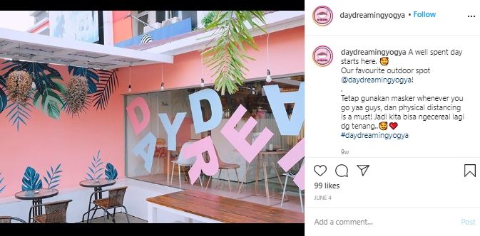 Day Dreaming, Sereal Bar Pertama di Indonesia yang Super Instagramable. (Instagram/@daydreamingyogya)