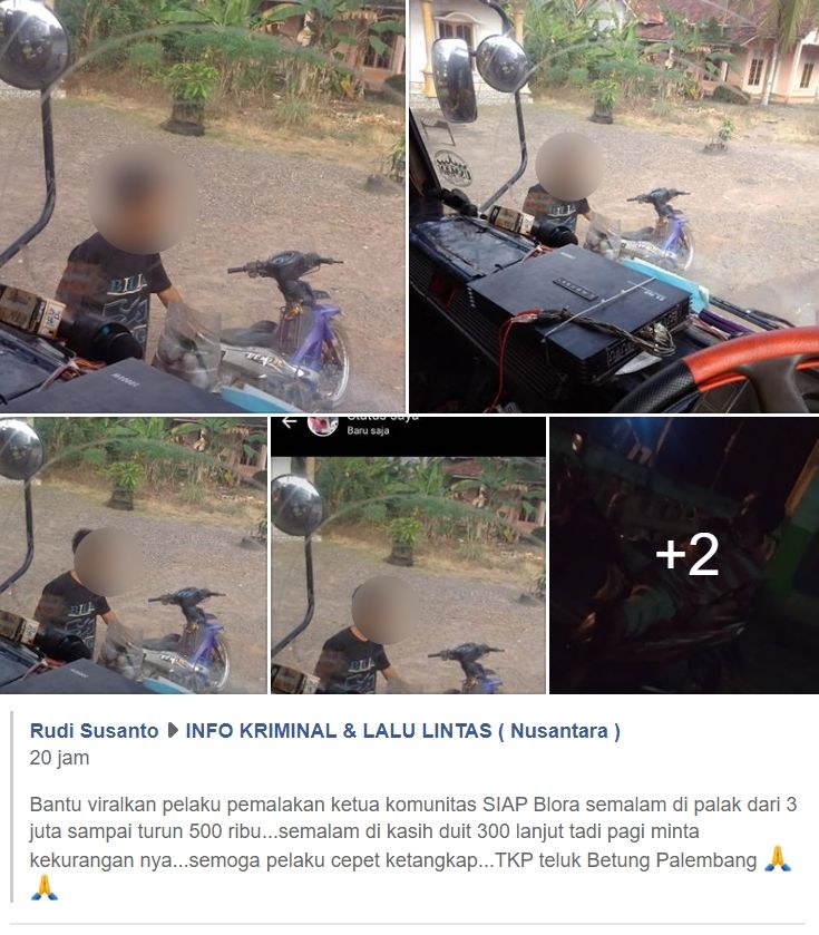 Viral pemalak sopir truk bikin resah warganet. (Facebook/‎Rudi Susanto‎)