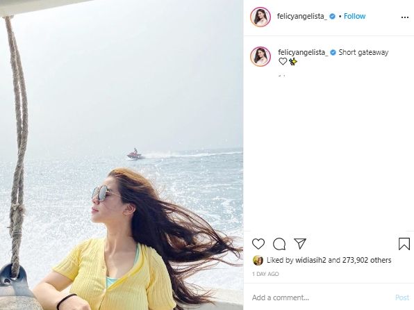 Seru! Ini 5 Potret Liburan Caesar Hito dan Feicya Angelista di Pulau Ponco. (Instagram/@Felicyangelista)