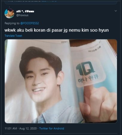 Kocak, 5 Kertas Bergambar Artis Korea Ini Berakhir Jadi Bungkus Gorengan. (Twitter/@hswsus)