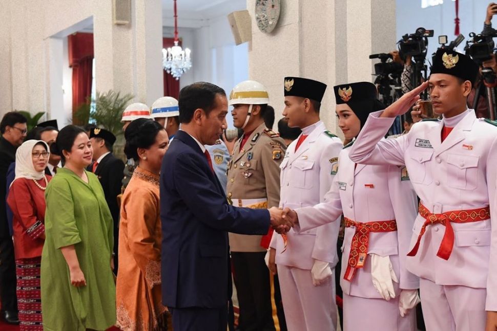 Indrian Puspita Rahmadhani saat menjadi anggota Paskibraka Istana 2019 (IG/indriip10)