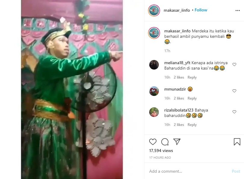 Mantan datang ke nikahan usir mempelai pria (IG/makassar_iinfo)