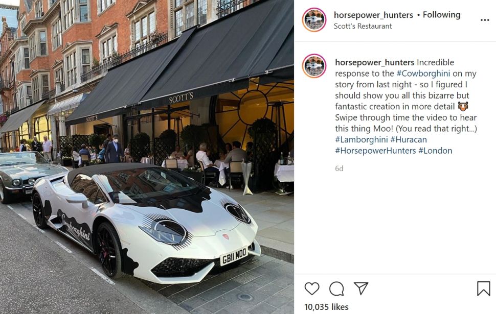 Lamborghini berdesain nyeleneh. (Instagram/@horsepower_hunters)