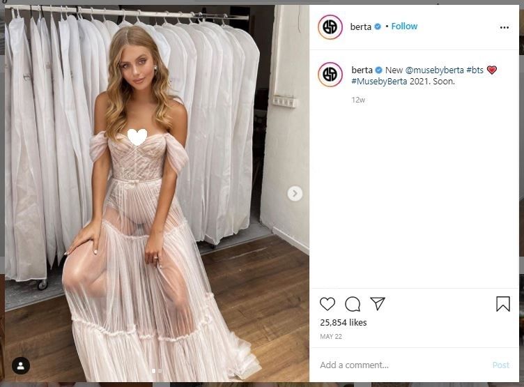 Gaun Pengantin Mirip Lingerie (instagram.com/berta)