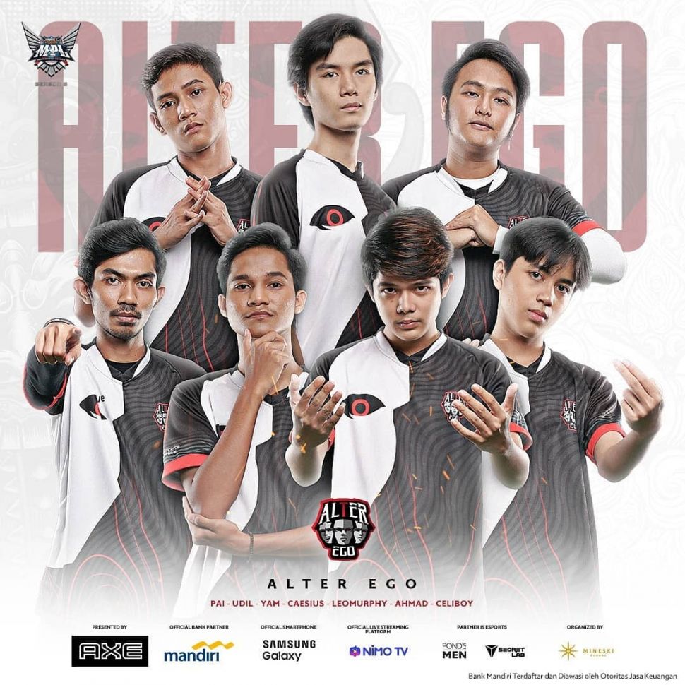 Squad Alter Ego di MPL Indonesia Season 6. (Instagram/ mpl.id.official)