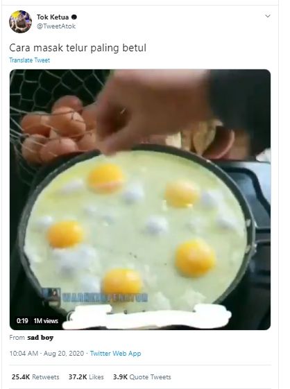 Cara Masak Telur Mata Sapi Paling Bikin Emosi, Akhirnya Malah Jadi Begini