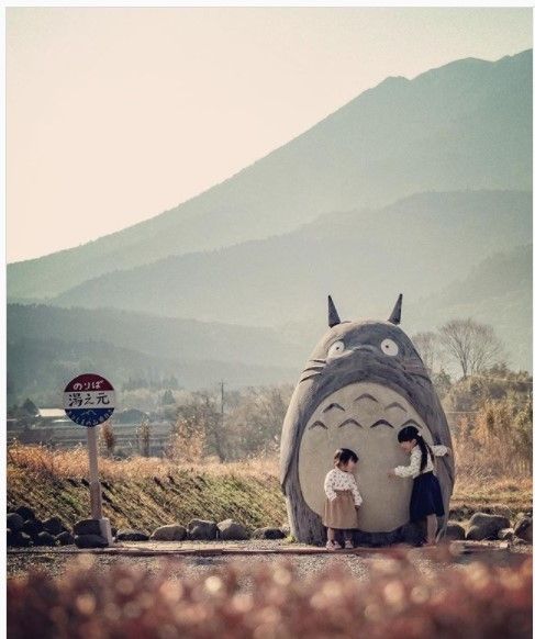 Halte Bus Totoro. (Dok: Instagram/ikeimage)