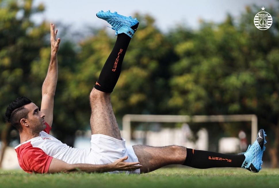 Otavio Dutra saat sedang berlatih bersama skuat Persija Jakarta (dok. Persija).